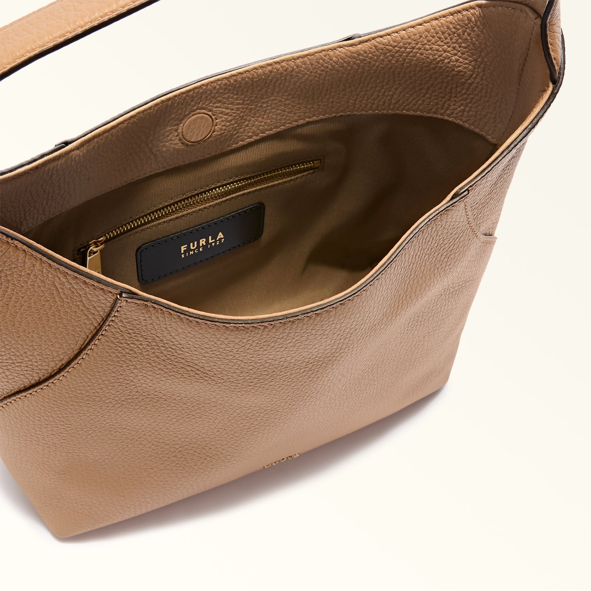Furla Lara S Hobo Bag In Leather
