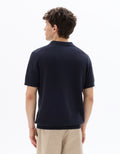 Celio Regular Fit Pique Polo, 100% Cotton Knit - Navy