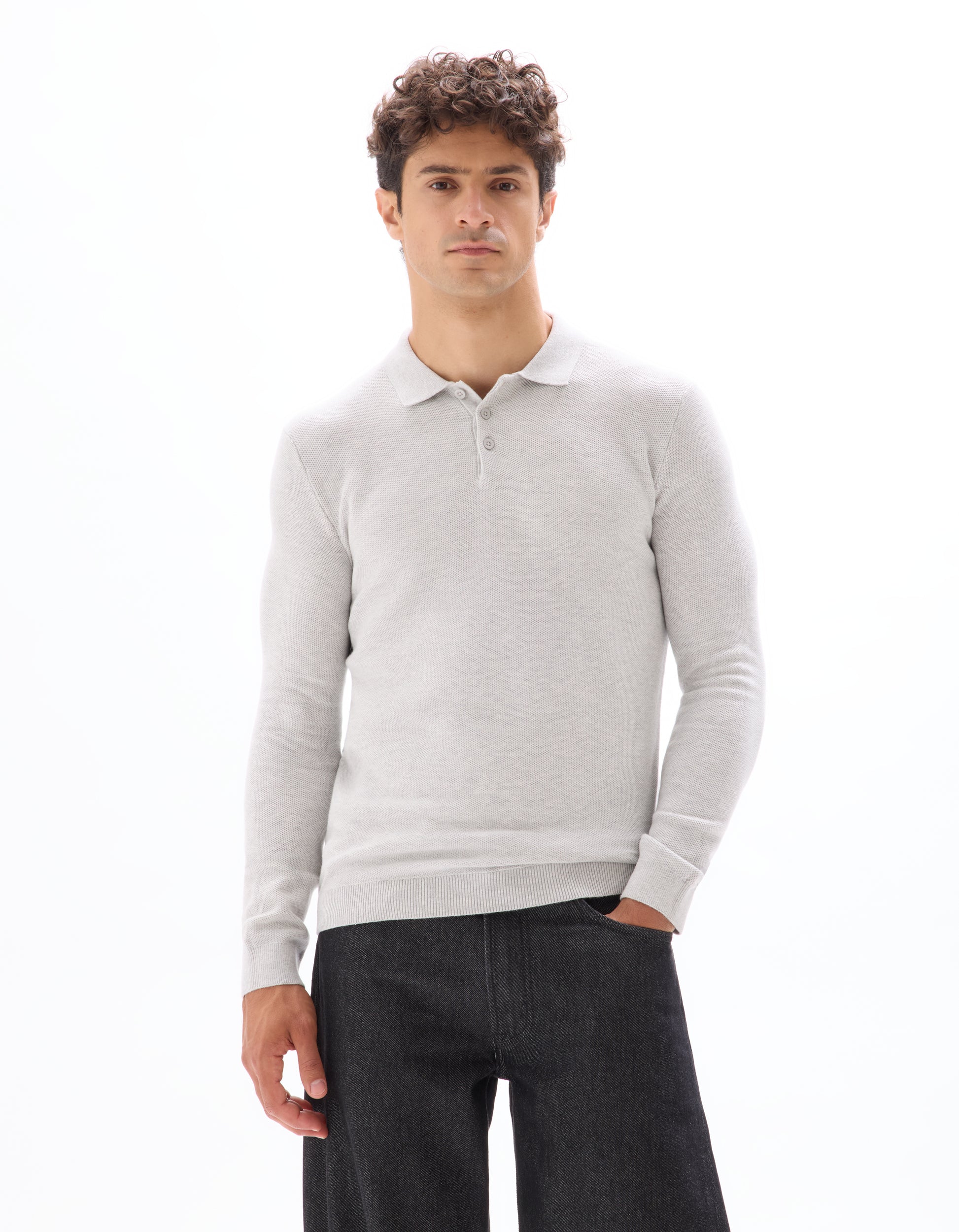 Grey Mel Crew Neck Jumper - Celio Lebanon