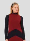 Respect Burgundy Double Canvas Dress by Tara Jarmon Lebanon
