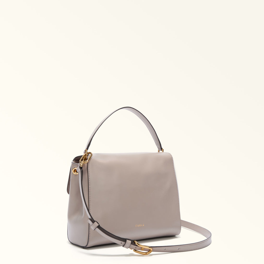 Furla Domus S Top Handle Bag In Leather