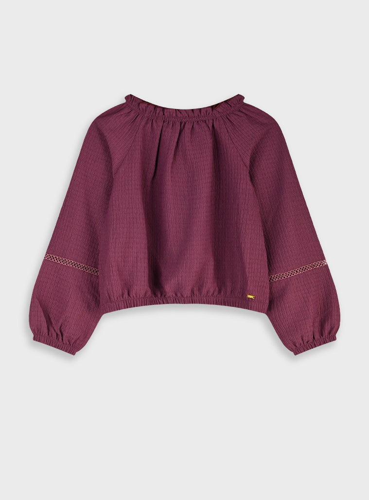 Girl Shirts - Burgundy