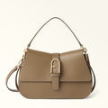 Furla Flow M Top Handle in Grey - Bags 