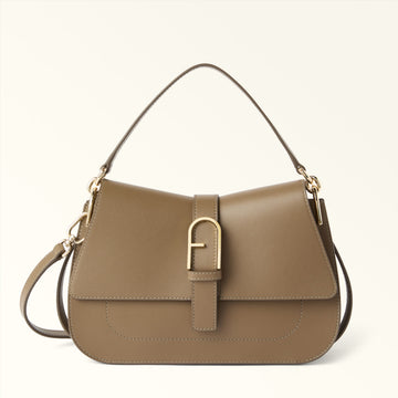 Furla Flow M Top Handle in Grey - Bags 