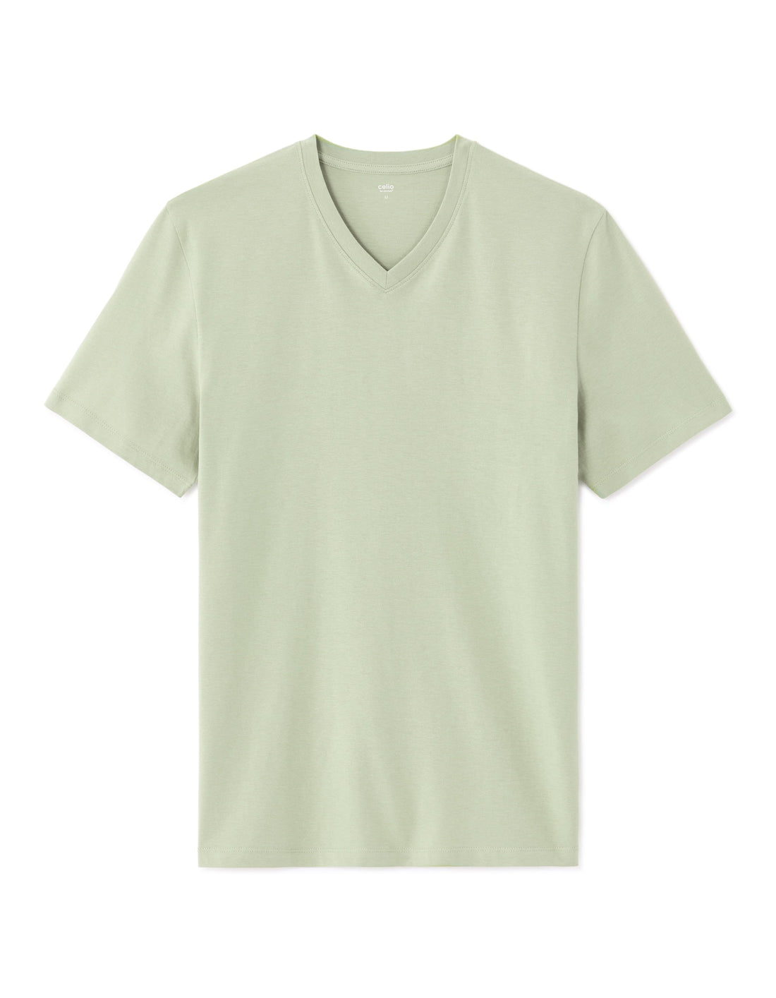 Regular Fit V-Neck 100% Cotton T-Shirt Celio