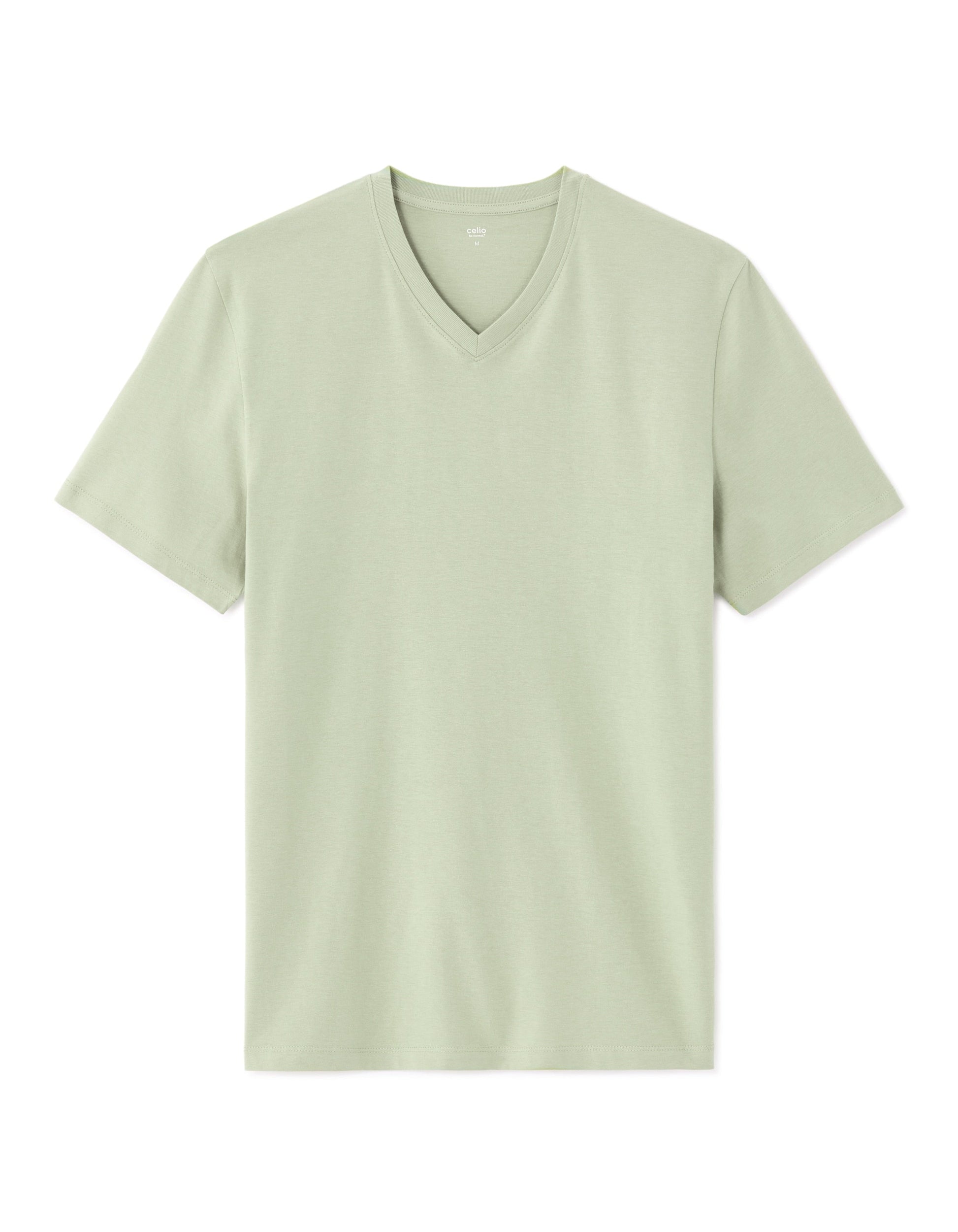 Regular Fit V-Neck 100% Cotton T-Shirt Celio