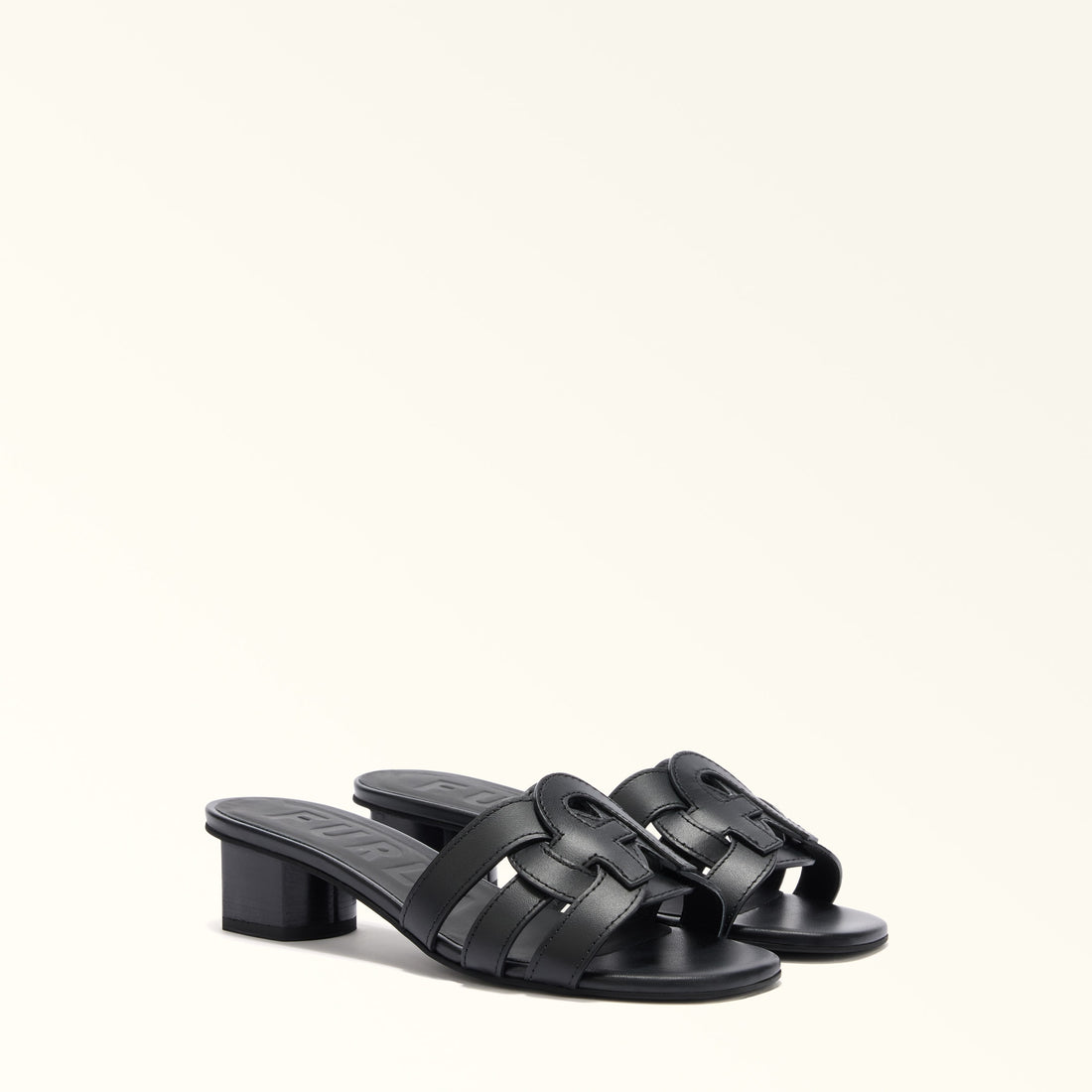 Furla Cilindro Mule Sandal T.50 in Black - Shoes 