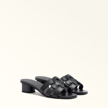 Furla Cilindro Mule Sandal T.50 in Black - Shoes 