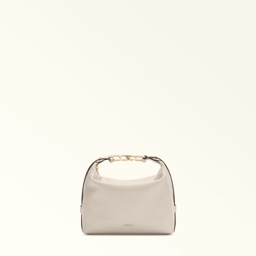 Furla Tonie Mini Hobo Bag In Leather