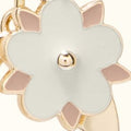 Furla Crystal Keyring Flower in White - Charms 