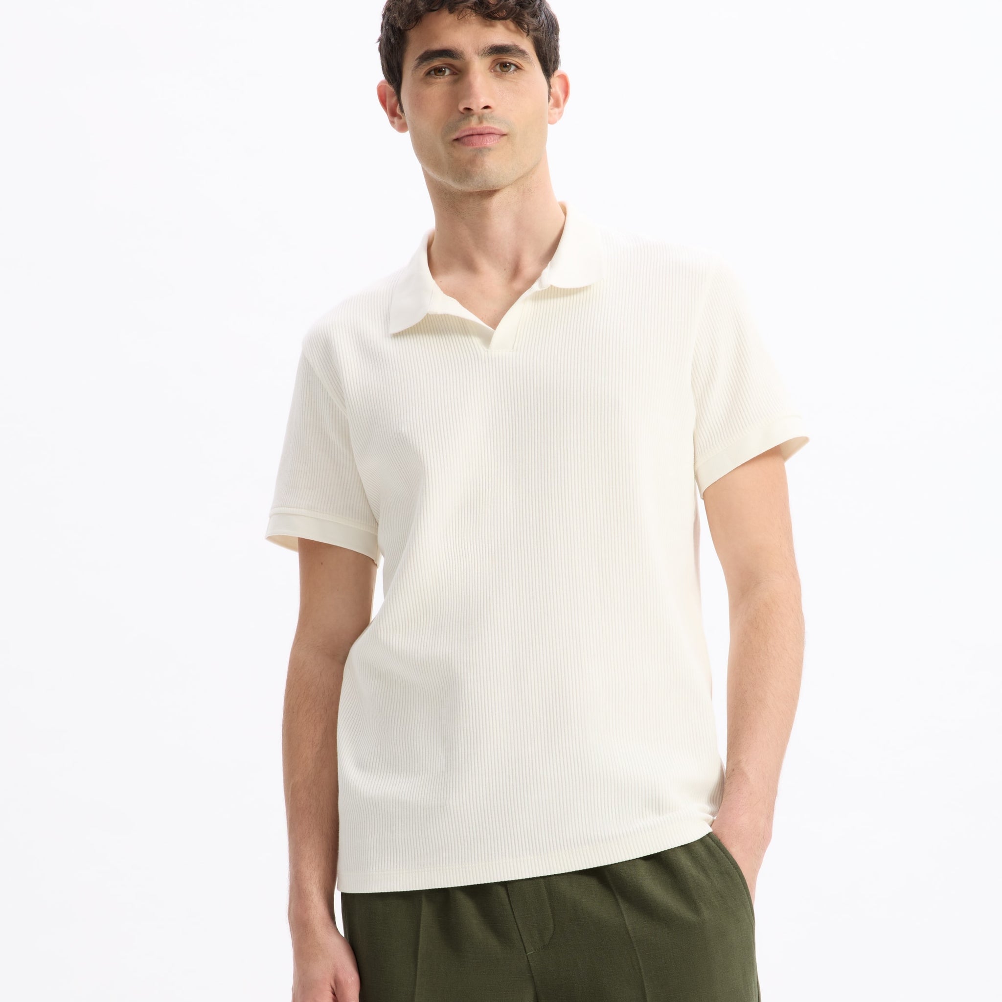 LEUVO ECRU SS POLO - Celio lebanon