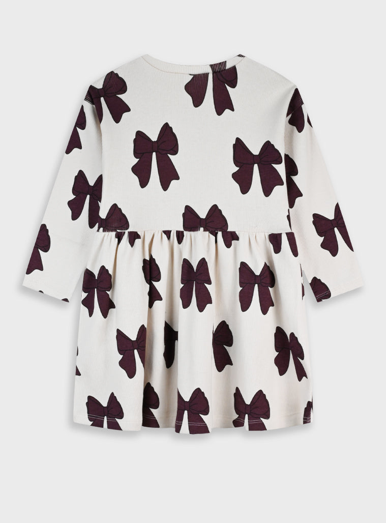 Cotton Girl Dress - Powder