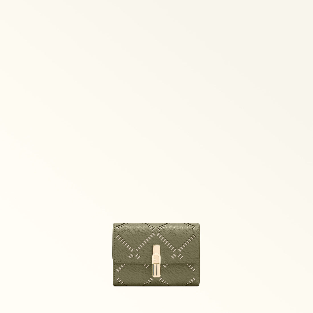 Furla Iride S Compact Wallet in Green - Wallets 