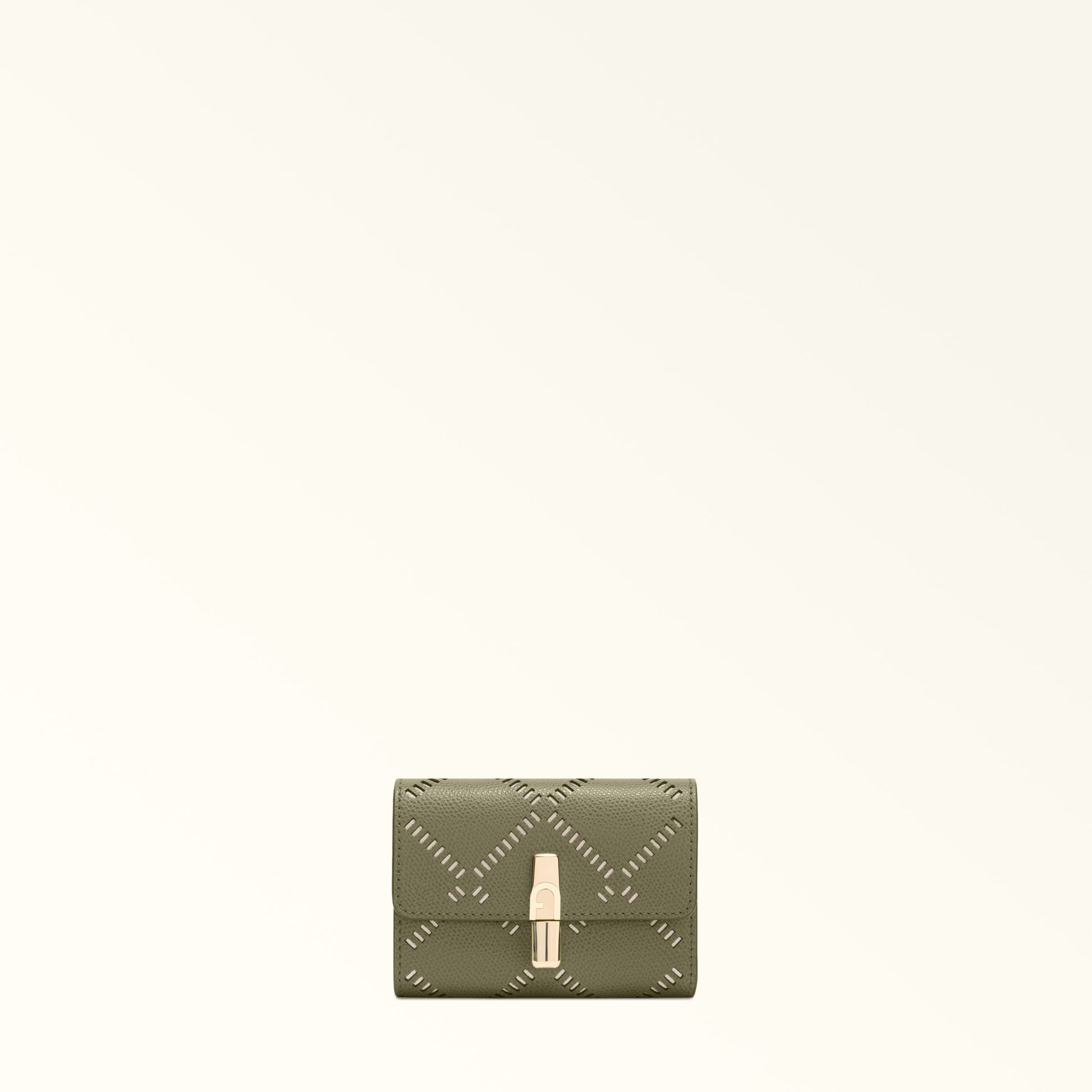 Furla Iride S Compact Wallet in Green - Wallets 