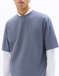 Celio Oversized Crew Neck T-shirt - Blue
