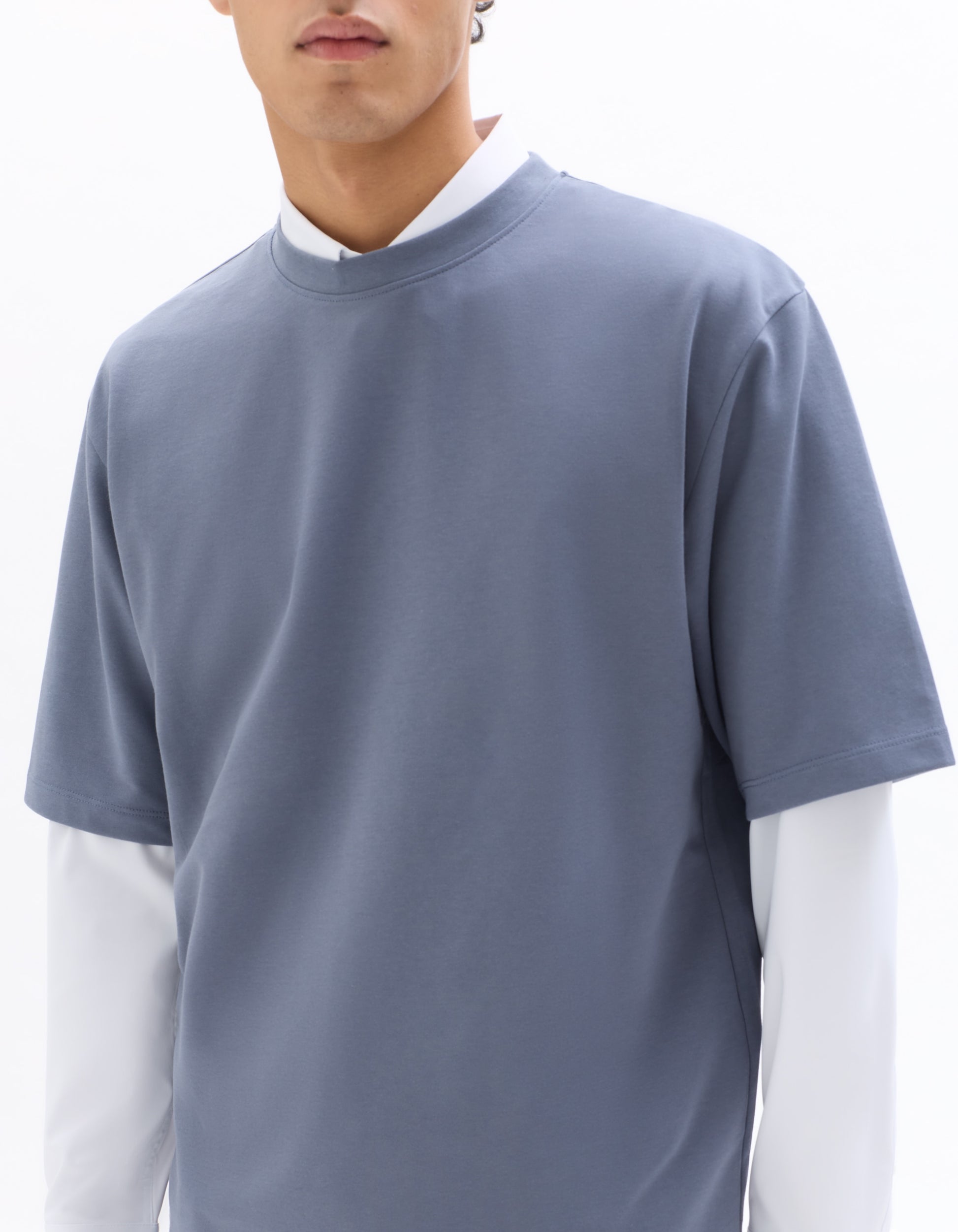 Celio Oversized Crew Neck T-shirt - Blue