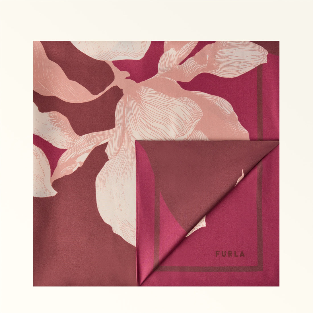 Furla Tortona Carre' 90X90 in Pink - Scarves 