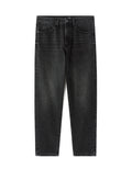 Celio Relaxed Fit 100% Cotton 7/8 Length Jeans - Black