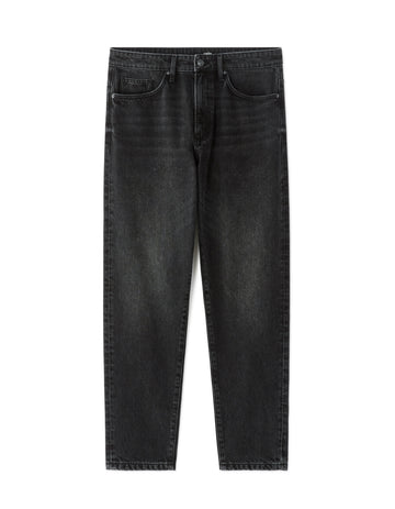 Celio Relaxed Fit 100% Cotton 7/8 Length Jeans - Black