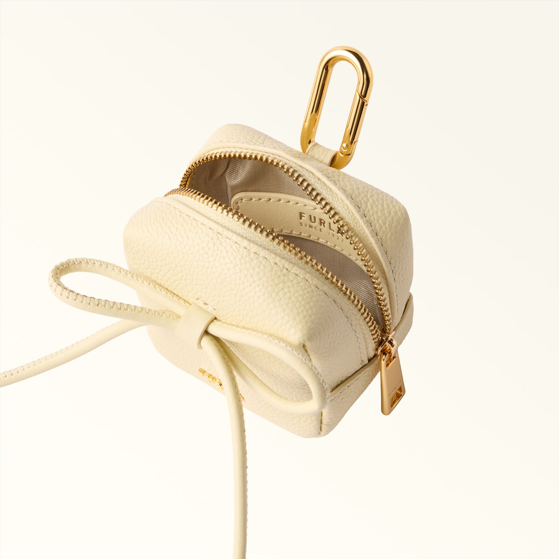 Furla Poppy Ribbon Case Charm in White - Charms 