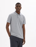 grey blue Short sleeves Polo