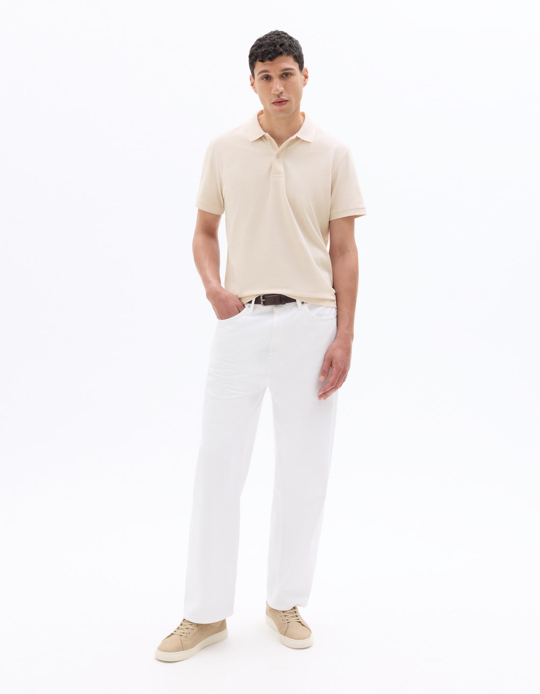 Regular Fit 100% Cotton pique Polo Shirt Celio
