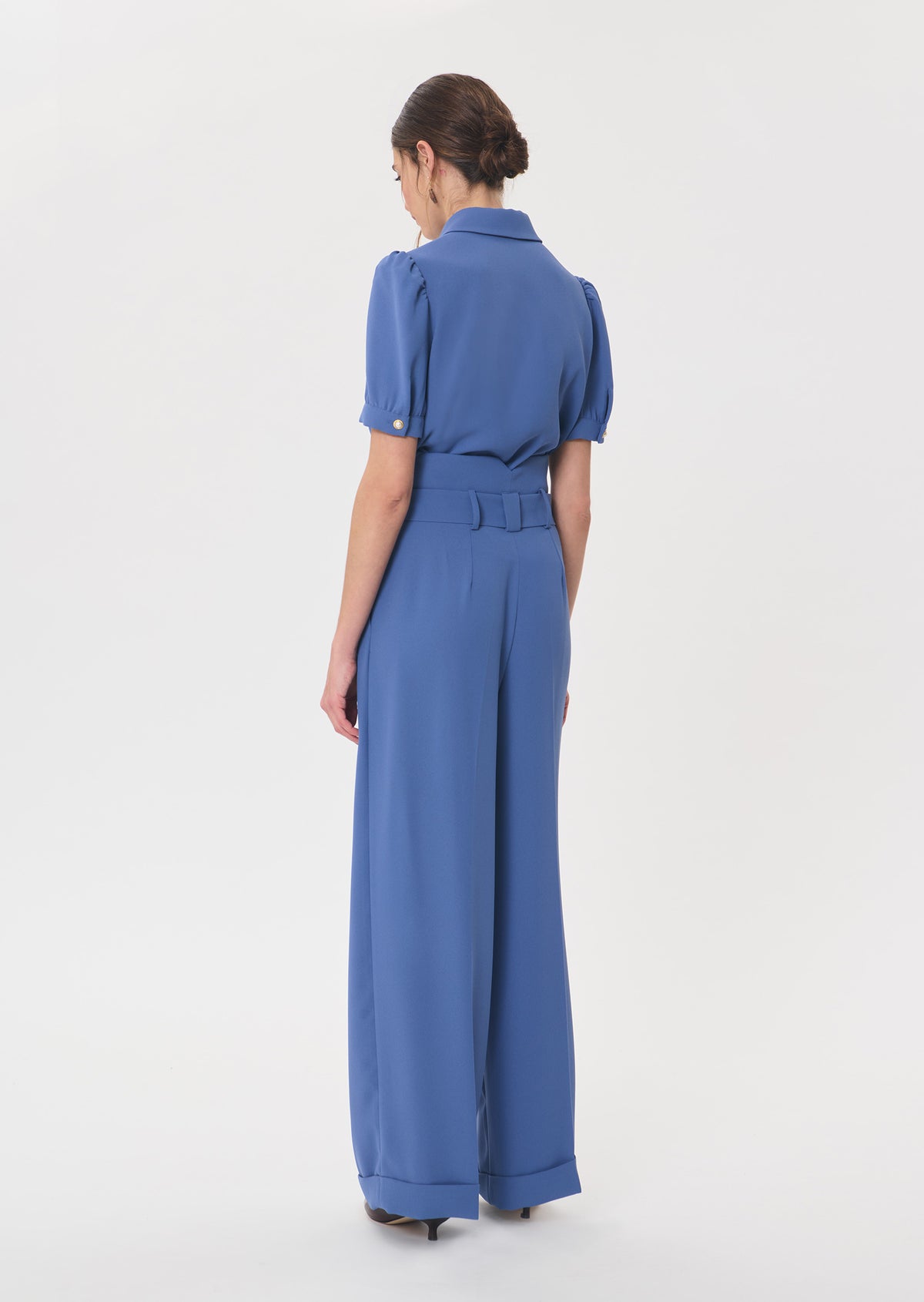 Pia trousers in denim blue by Tara Jarmon