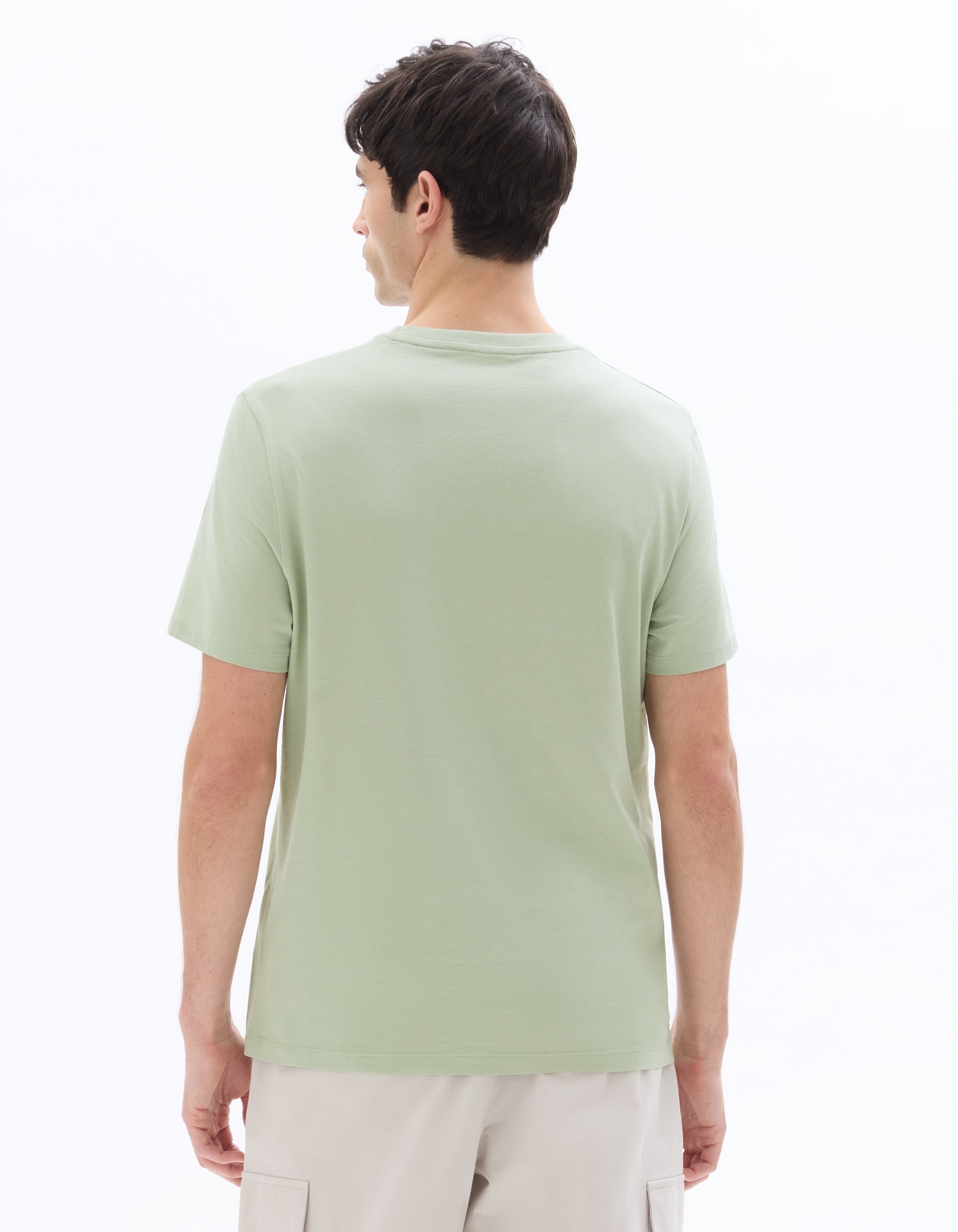 Regular Fit Crew Neck 100% Cotton T-Shirt Celio