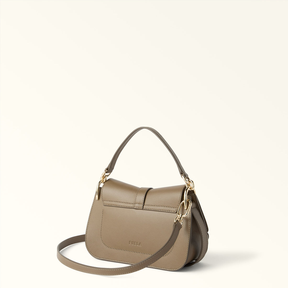 Furla Flow Mini Top Handle in Grey - Bags 