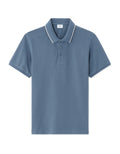 Celio Dark Blue Regular Fit 100% Cotton Piqué Polo - Grey
