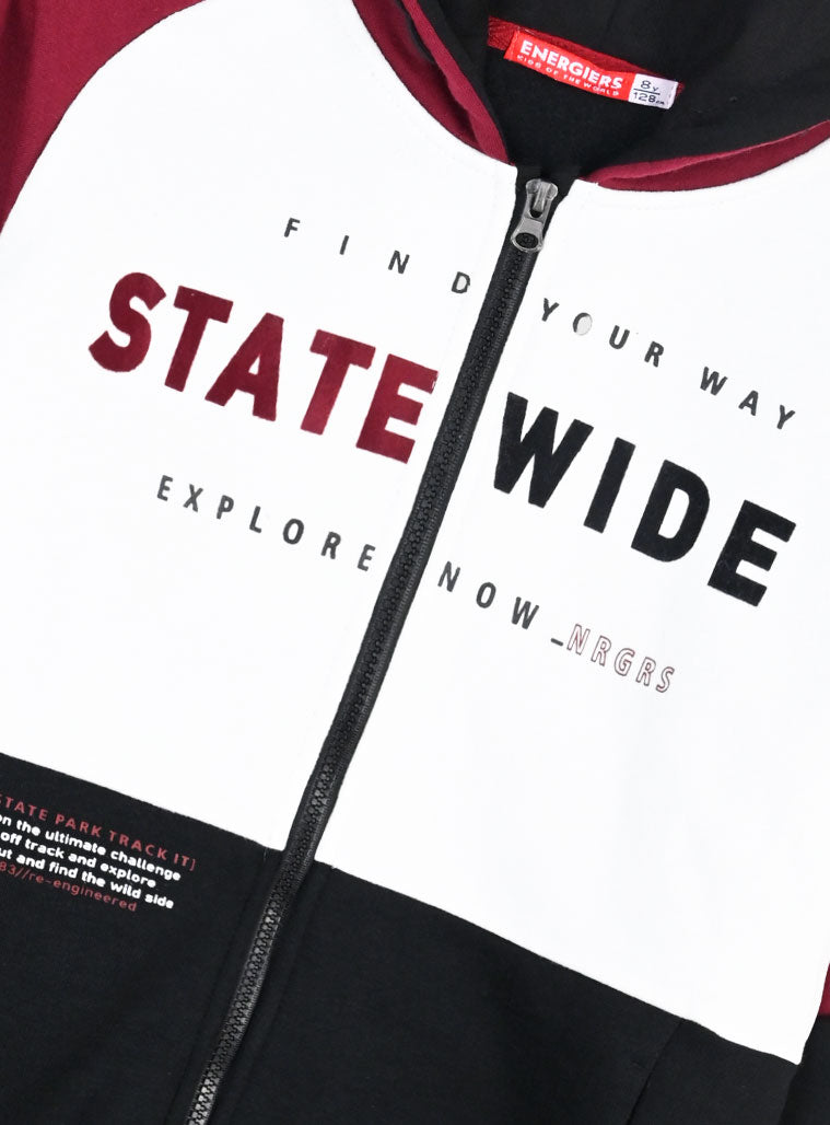 Children's Black Tracksuit(Cardigan,Trousers) For Boy