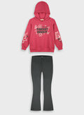 Cotton Girl Set - Dark Grey