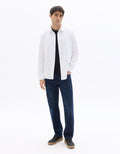Celio Regular fit ribbed shirt - White