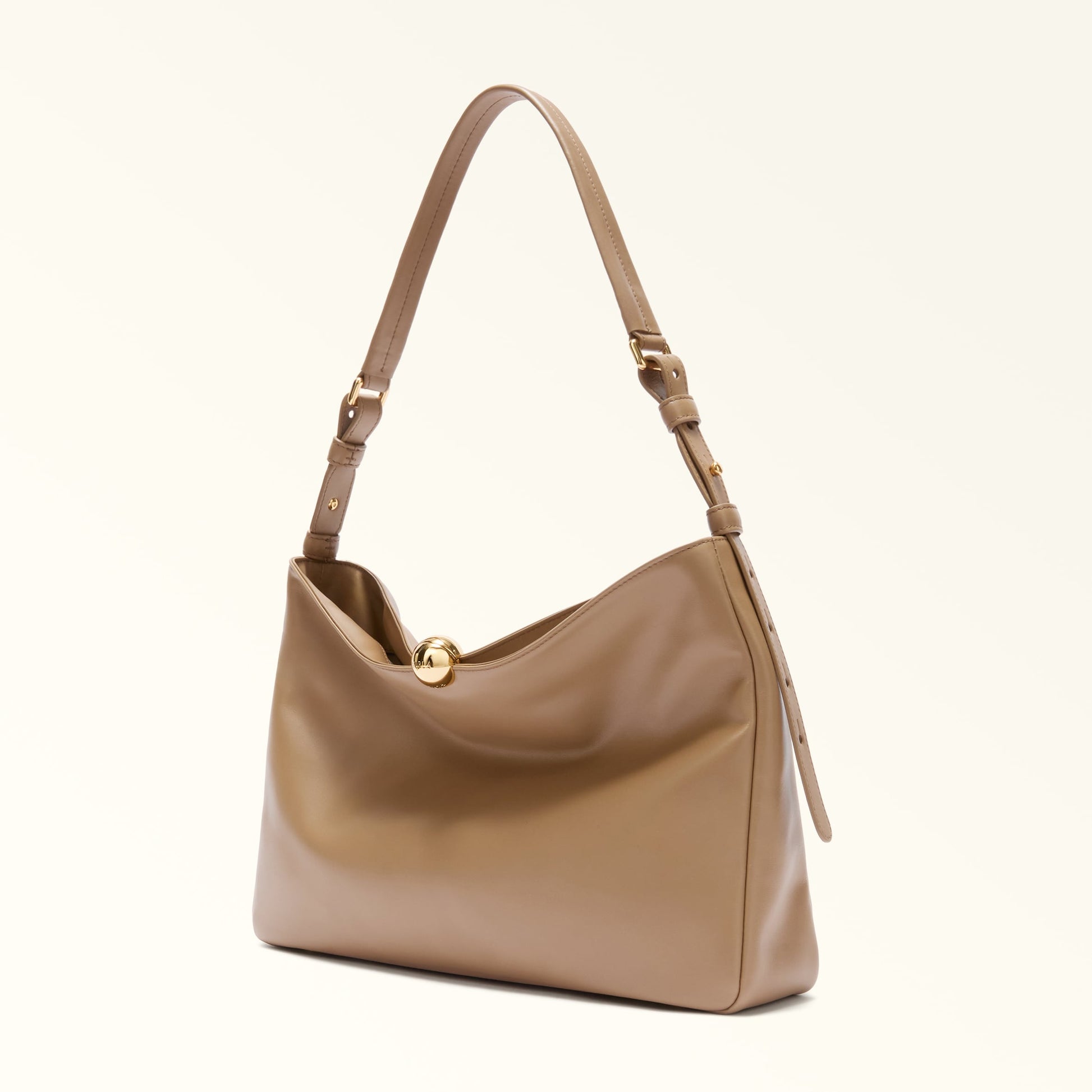 Furla Sfera Soft L Shoulder  Bag In Leather