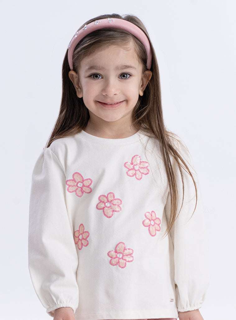 Cotton Girl Blouse - Ecru