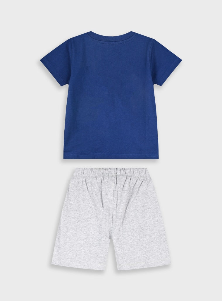 Grey Set(Blouse,Shorts) for Boys