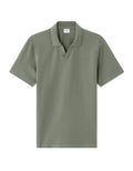 Celio Piqué Regular Fit Shark Collar Polo - Green