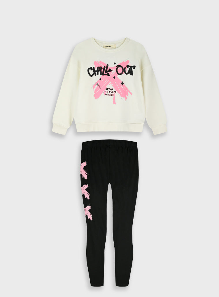 Cotton Girl Set - Ecru