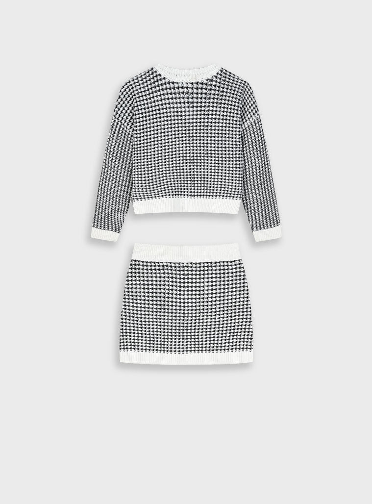 Children's Black Set(Blouse,Skirt) For Girl