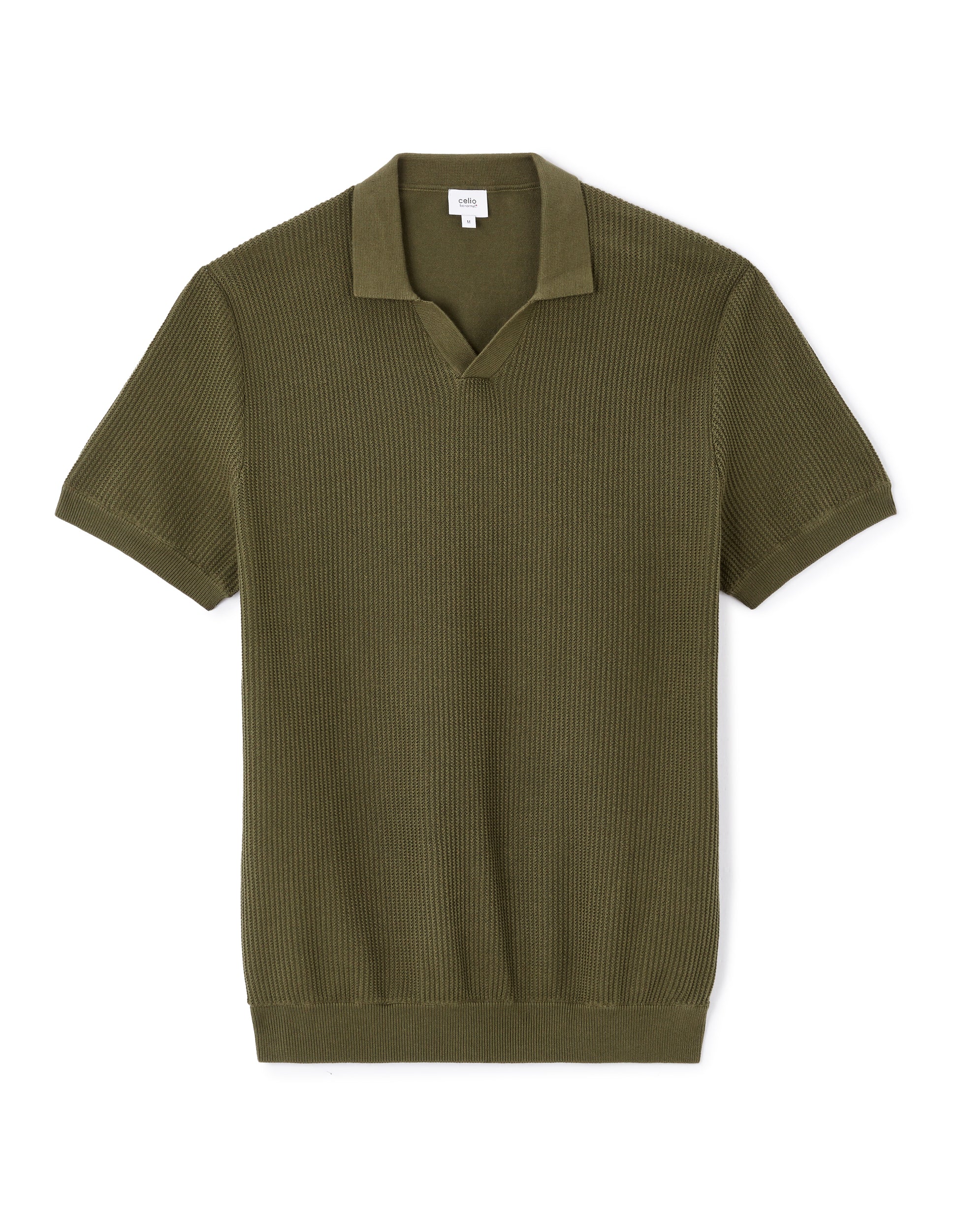 Khaki Short Sleeves Polo - Celio Lebanon