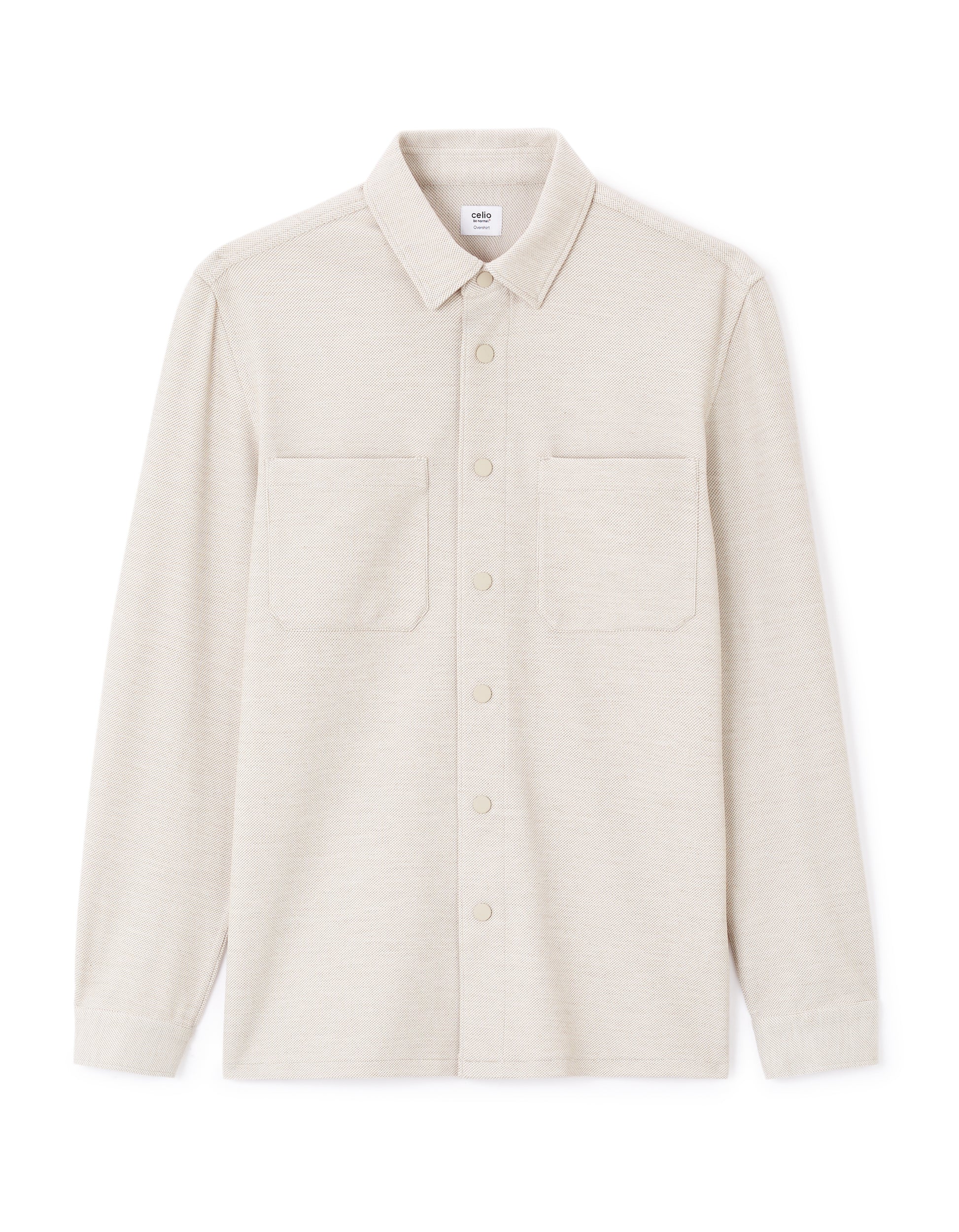 Beige Long Sleeves Shirt - Celio Lebanon
