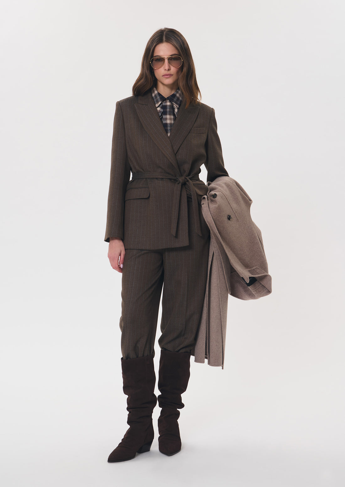 Virginie vest in brown by Tara Jarmon