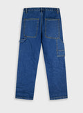 Cotton Boy Trousers - Blue Denim