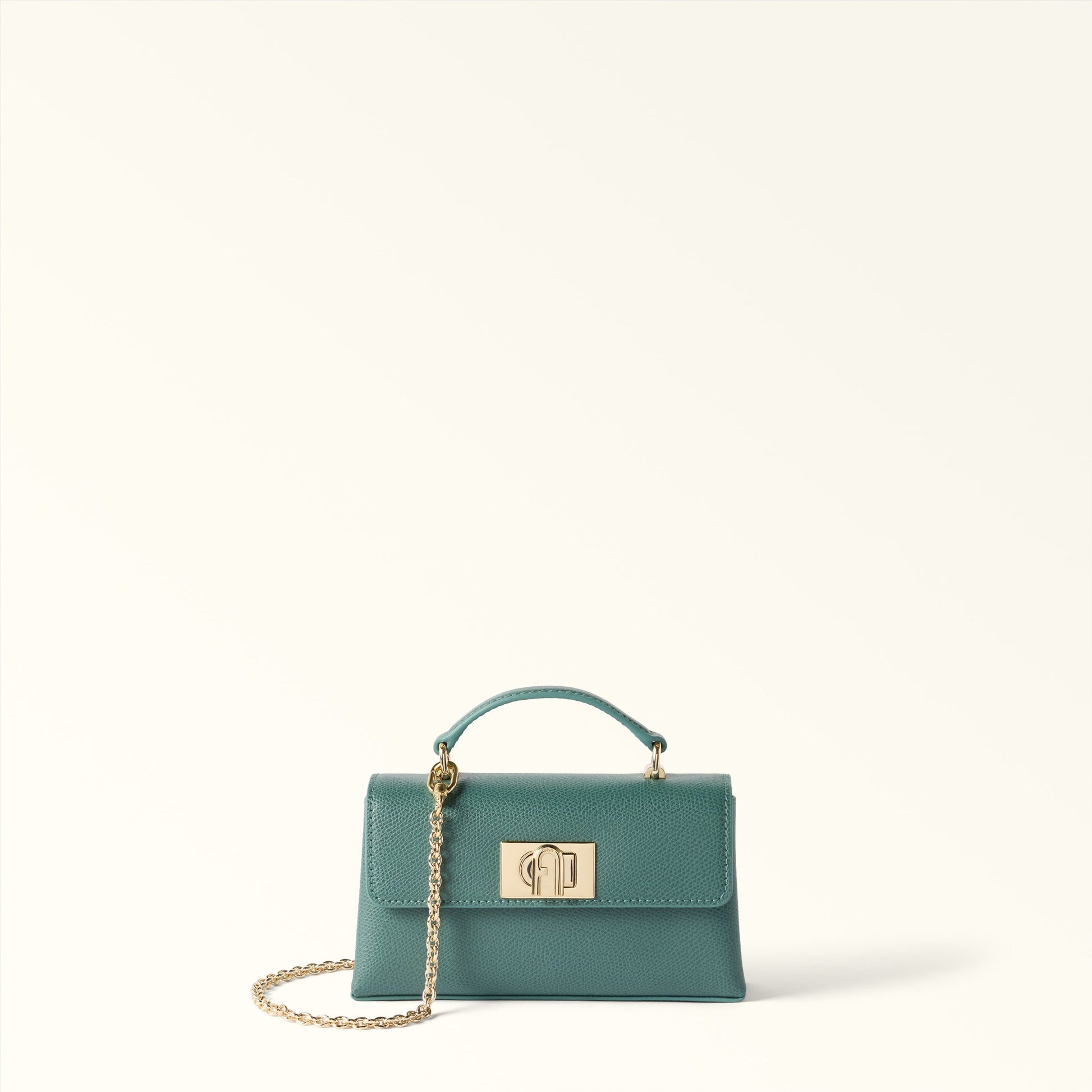 Furla 1927 Mini Crossbody Top Handle in Green - Bags 