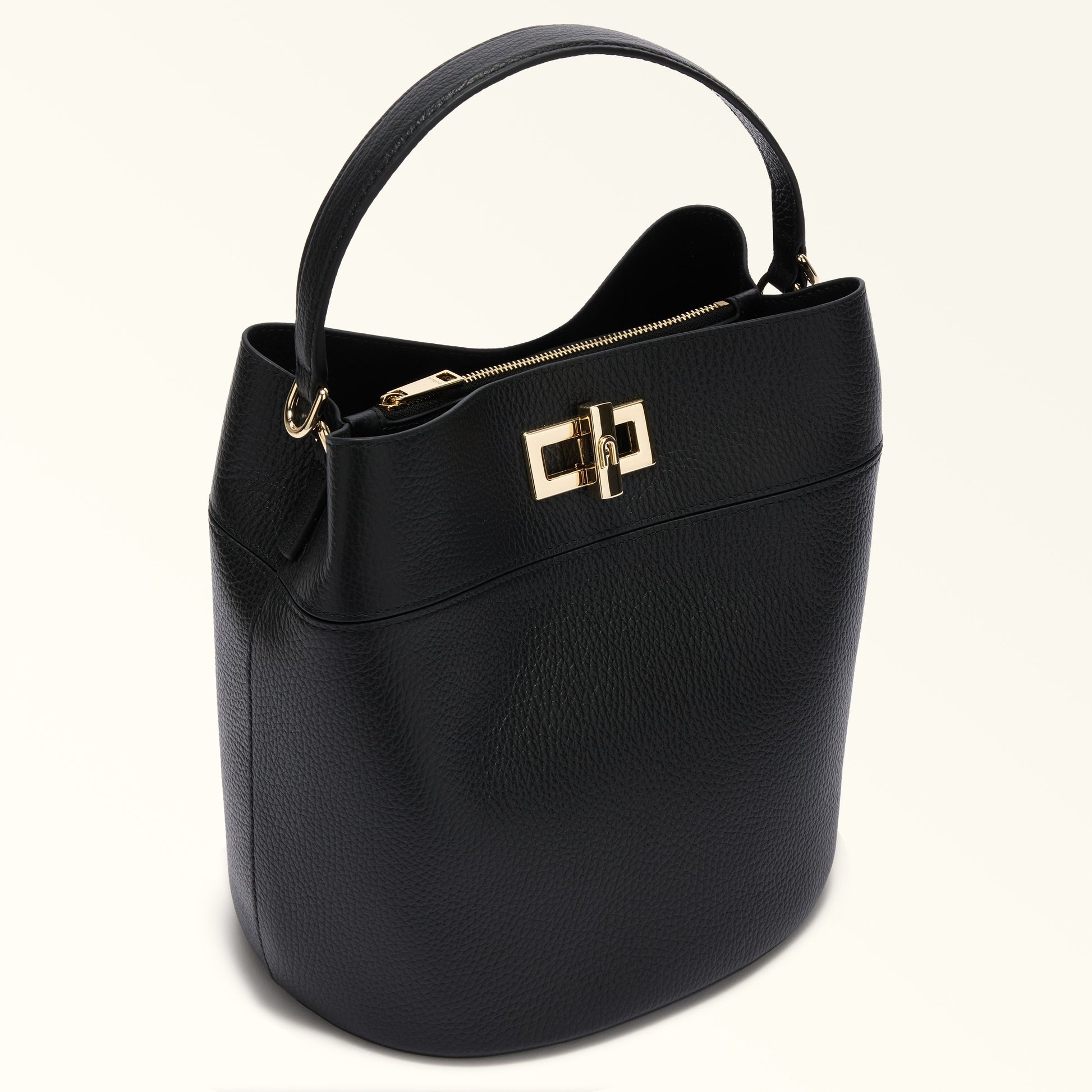 Furla Amelia M Bucket Bag in Black - Bags 