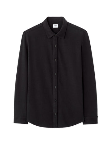 Celio Black regular fit ribbed shirt - Black