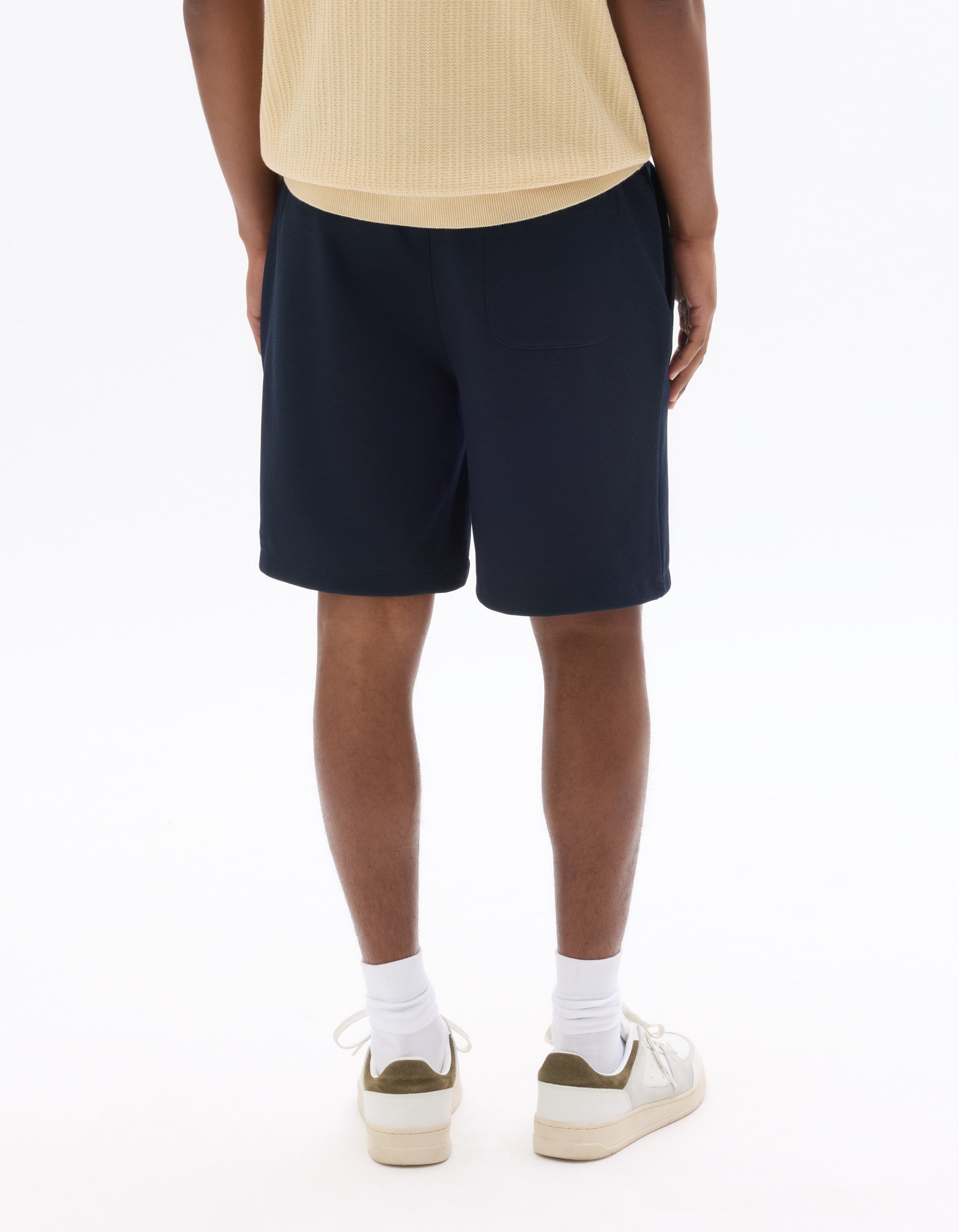 Celio Pique knit Bermuda shorts - Navy