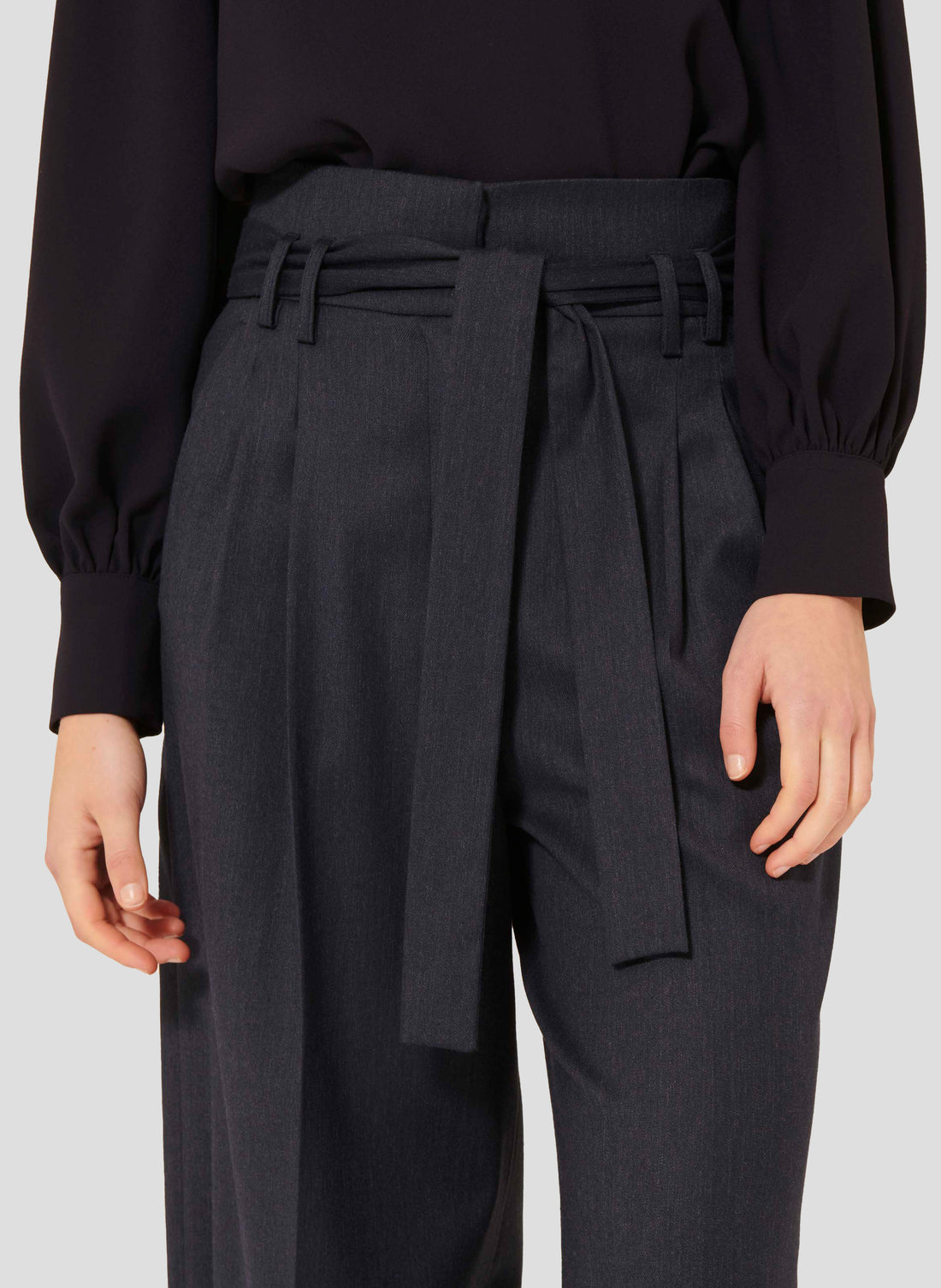 Pia midnight blue flannel pants Tara Jarmon