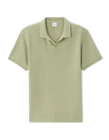 Celio Regular fit ribbed knit 100% cotton polo - Green