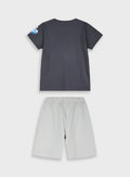 Blue Set(Blouse,Shorts) for Boys